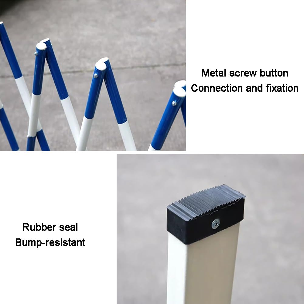 Barrera plegable portátil retráctil para control de acceso de construcción rápida, seguro de tráfico