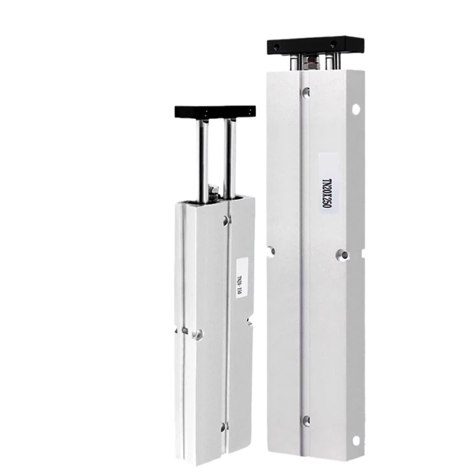 Vérin pneumatique double tige TN16 course longue 350mm pour automatisme