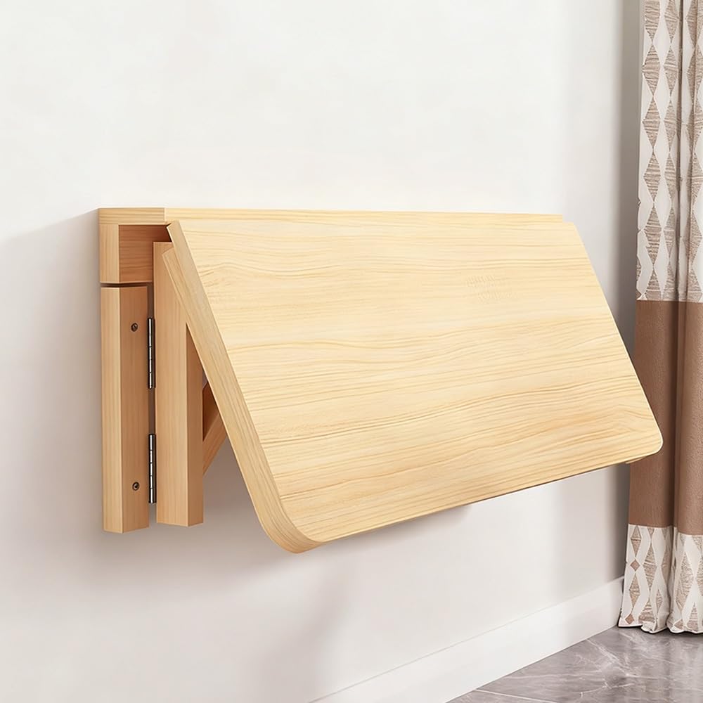 Bureau mural pliable flottant pour gagner de l'espace en télétravail