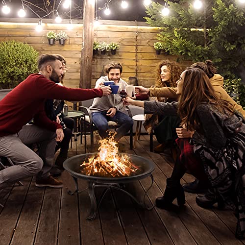 Singlyfire SINSKUH67924 29 Inch Fire Pits For Outside Firepit Outdoor Wood Burning Bonfire Pit Steel Firepit Bowl thumb #1
