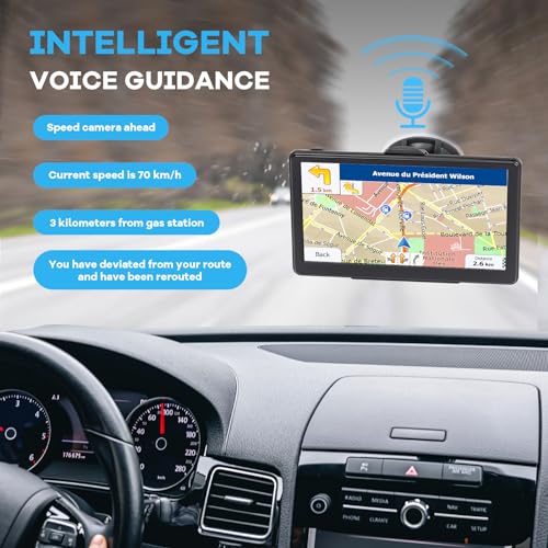 image for HINYFVOZ GPS Navigator for Car Truck RV, 7