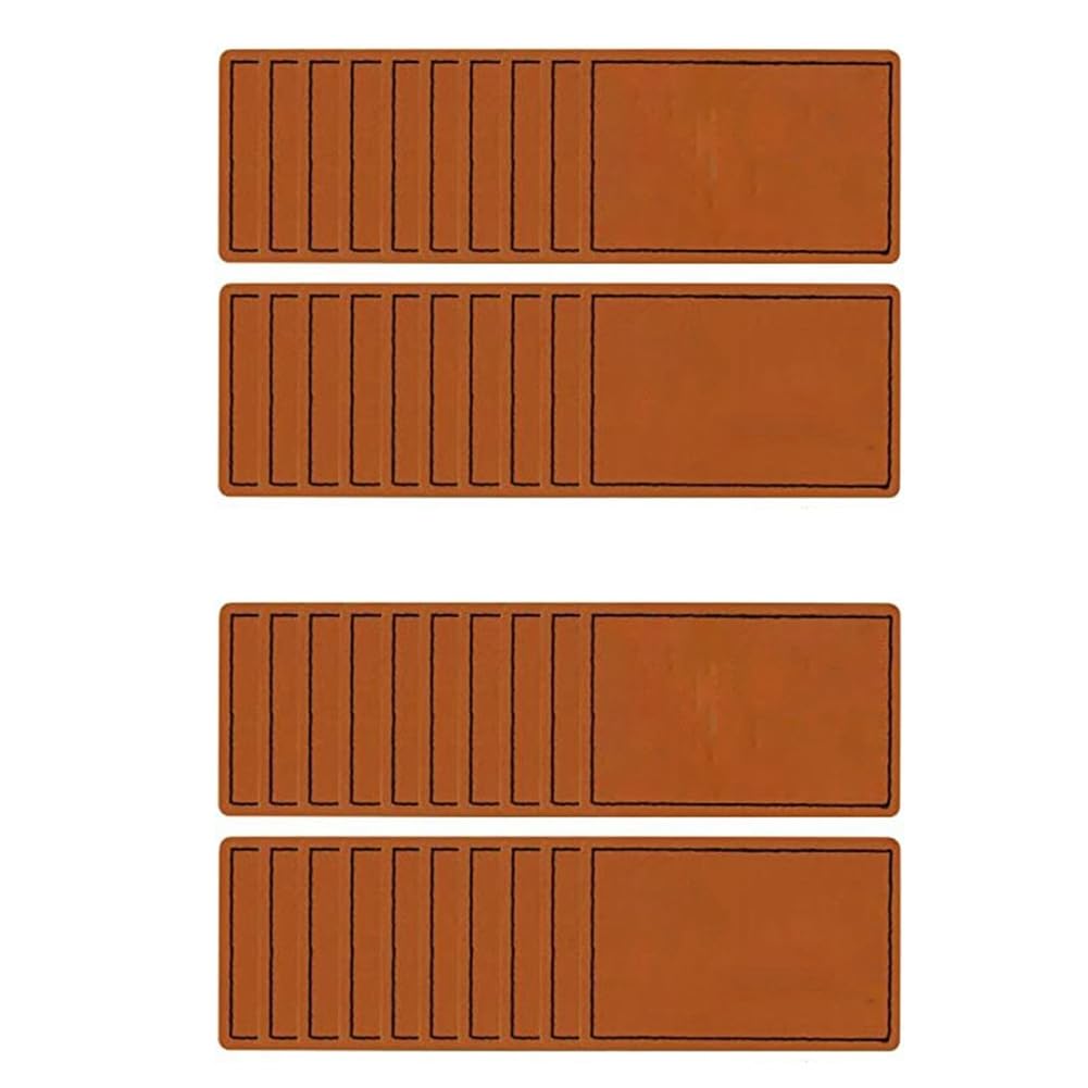 Sxmrmnx 100 Pcs Blank Faux Patches for Hats Leatherette Hat Patches with Adhesive Custom Patches for Custom Fabric Repair Sew