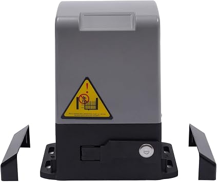 Automatic Sliding Gate Opener, 550W 1200KG Electric Sliding Gate Opener Door Operator with Remote Control 1400Rpm Motorized Sliding Gate Operator for Courtyard Door, Villa Gate
