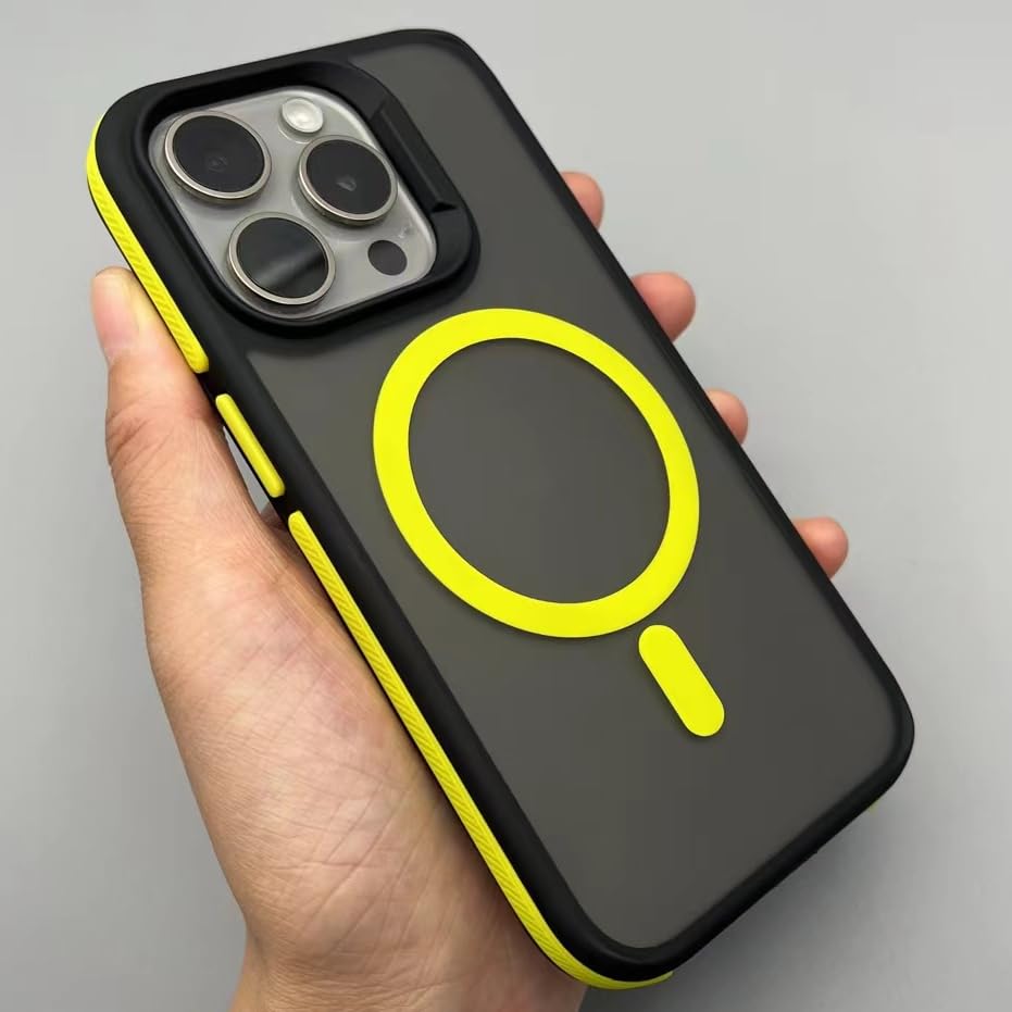 Bicolour Magnetic Case for iPhone 15 14 13 12 Pro Max [Compatible with MagSafe] Millitary Shockproof Translucent Hard Heavy Duty Matte