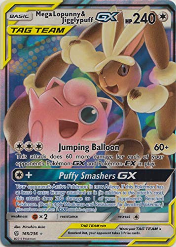 Mega Lopunny & Jigglypuff Tag Team GX - 165/236 - Ultra Rare - Cosmic Eclipse