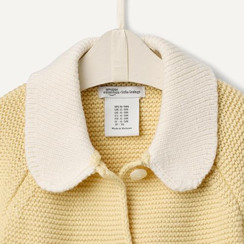 Image of Amazon Essentials x Sofia Grainge Unisex Toddlers and Babies' Peter Pan Collar Sweater Jacket