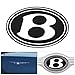 For Chrysler 300 300C Rear Grille Grill B Logo Emblem Gel Sticker Replacement