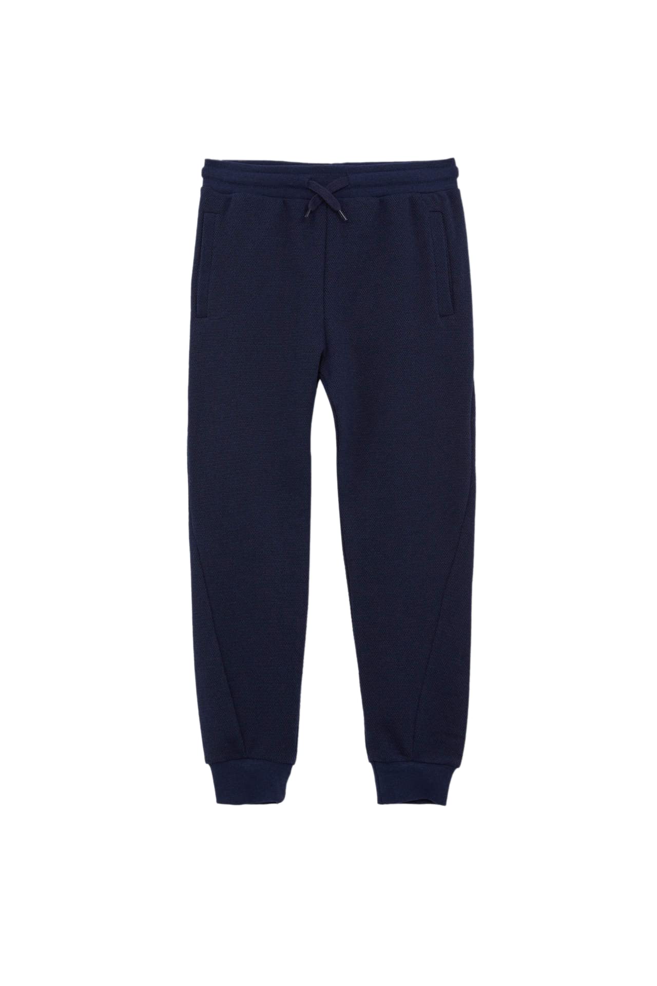 Erkek Çocuk Erkek Çocuk Slim Fit Basic Dokulu Jogger Eşofman Alt