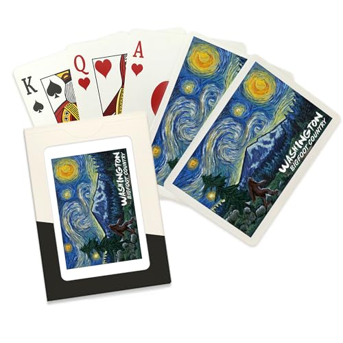 Lantern Press Baraja de Poker, 52 cartas, Starry Night