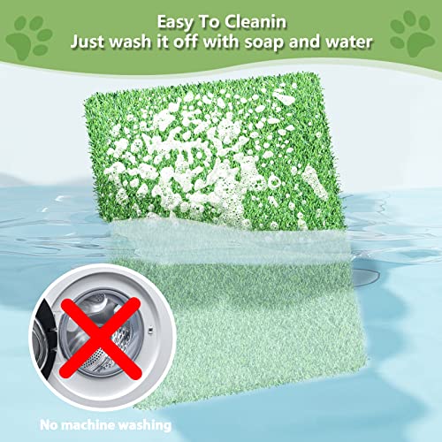 SSRIVER 80*100CM Hundeklo für Zuhause & Hundetoilette Balkon Welpen Training Hundetoilette Ersatzrasen mit Kunstrasen Outdoor Ideal für Wohnung & Balkon