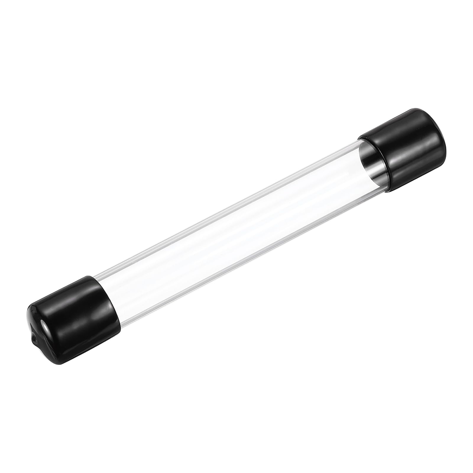MECCANIXITY 1 Inch Clear Storage Tube 22x26mm Small Plastic Round Tubing with Caps Rigid Bottle Container 200mm/8 Inch for Item Stored