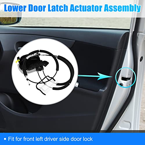 Image of X AUTOHAUX Front Left Power Door Lock Actuator Assembly Motor for Infiniti G25 G35 G37 Q40 80501-JK600 Front Driver Side Door Lock Latch Actuator Replace Door Latch Assembly Motor with Rod
