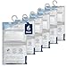Price comparison product image CUQOO Hanging Wardrobe Dehumidifier Bags Pack of 6 - Moisture Absorber to Stop Damp, Mould, Mildew & Condensation, Ideal for Home, Caravan, Basement, Kitchen, Bedroom & Office