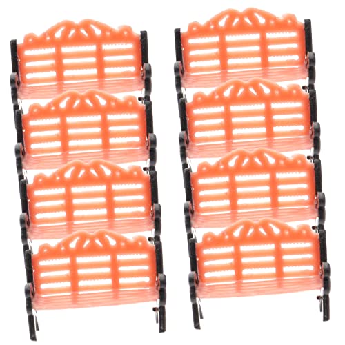 Wakauto 10 Pcs modelo de cadeira de parque micro cadeiras de jardim brinquedo de cadeira de sala mob