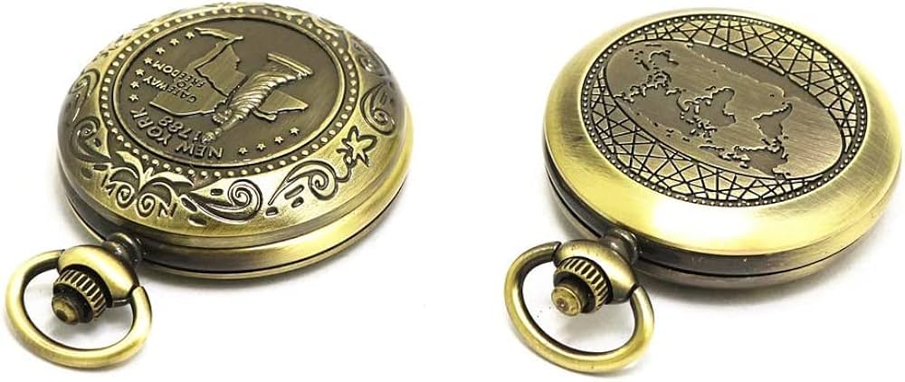 K18 刻印 方位磁石 懐中時計 チャーム K18 刻印 方位磁石 懐中時計 チャーム
