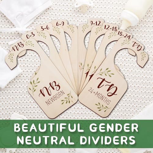 Save 50% on Baby Closet Dividers - Set of 8 Wooden Organizers - Image 4