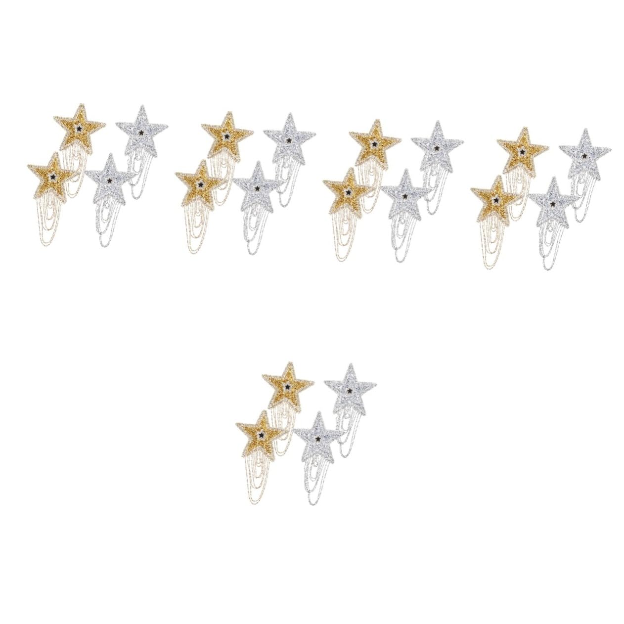 STOBOK 20piezas Parche Decorativo De Brillantes Para Ropa y Sombreros Pack Para y Reparaciones De Moda Apliques Resistentes y Elegantes