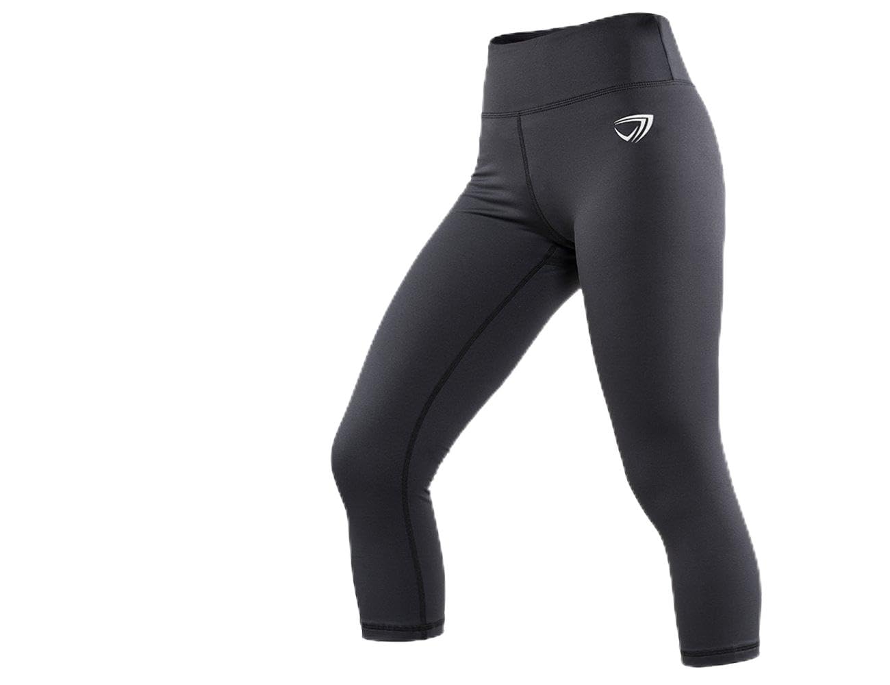 Women's Compression Tights 3/4 Length (Capri) - Performance Grade Compression Tights Designed for Women - Perfect for Yoga, Running & Working Out - Sized for Girls & Women - Endurance Shield 360® - 100% Money Back Guaranteed!