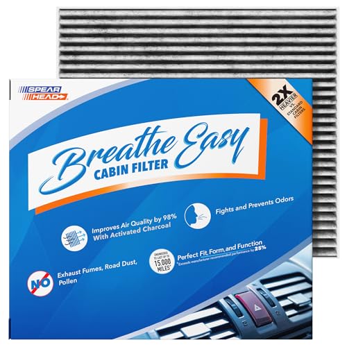Image of Spearhead Odor Defense Breathe Easy AC & Heater Cabin Filter | Fits 2016-2019 Sonata Hybrid, 2016-2020 Optima Like OEM | Up to 25% Longer Lasting w /Activated Carbon (BE-159)