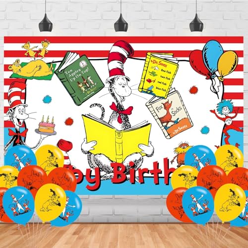 Fondo para fiesta tema gato 150x100 cm miniatura 1