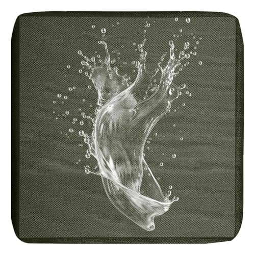 Pack de 1/2/4 Funda de Cojín de Asiento Sofá Exterior Impermeables,50x50 60x60 Cubierta de Cojines de Asiento Patio，para Interior, Exterior，Silla，Jardin，Muebles de Ratán(Dark Gray,63x68x12cm 1pcs)