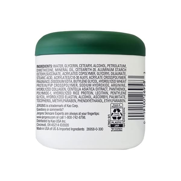 Jergens Ultra Healing Body Balm for Dry Skin, for Extra Dry Skin Relief, 6 Ounces, Formulated with Vitamins C, E and B5 plus Plant Protein Complex