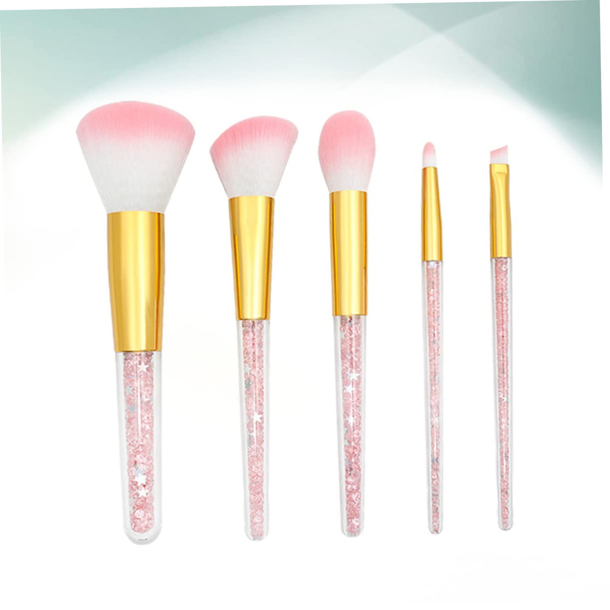 MAGICLULU Set Da 15 Pezzi pennello da trucco per donna kit pennelli make up professionali polvere pennelli per cipria pennello per fondotinta pennello per cosmetici pennello per cipria viso