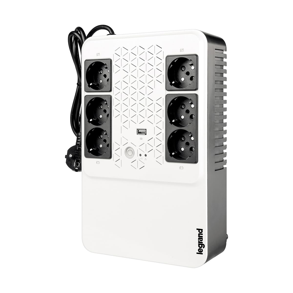 LEGRAND | UPS Keor Multiplug 800 FR, Onduleur Monophasé Avec 6 Prises, Protection Contre Les Surtensions, Autonomie De 10 À 15 Minutes