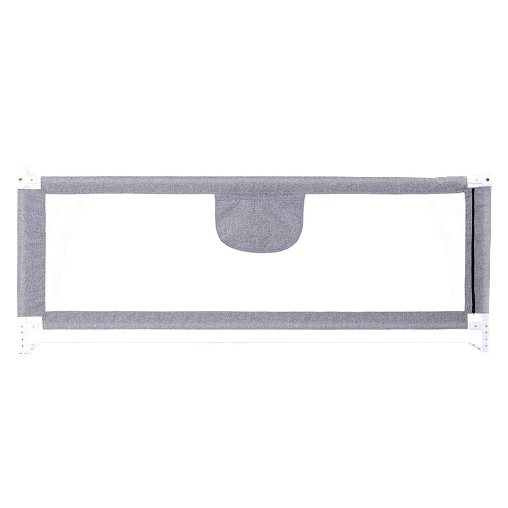 Barandilla de Seguridad para Cama de bebé, Protector de Cama extralargo para niños, barandilla Vertical anticaídas, para bebés y niños pequeños, Gris, 180 cm x 93 cm.