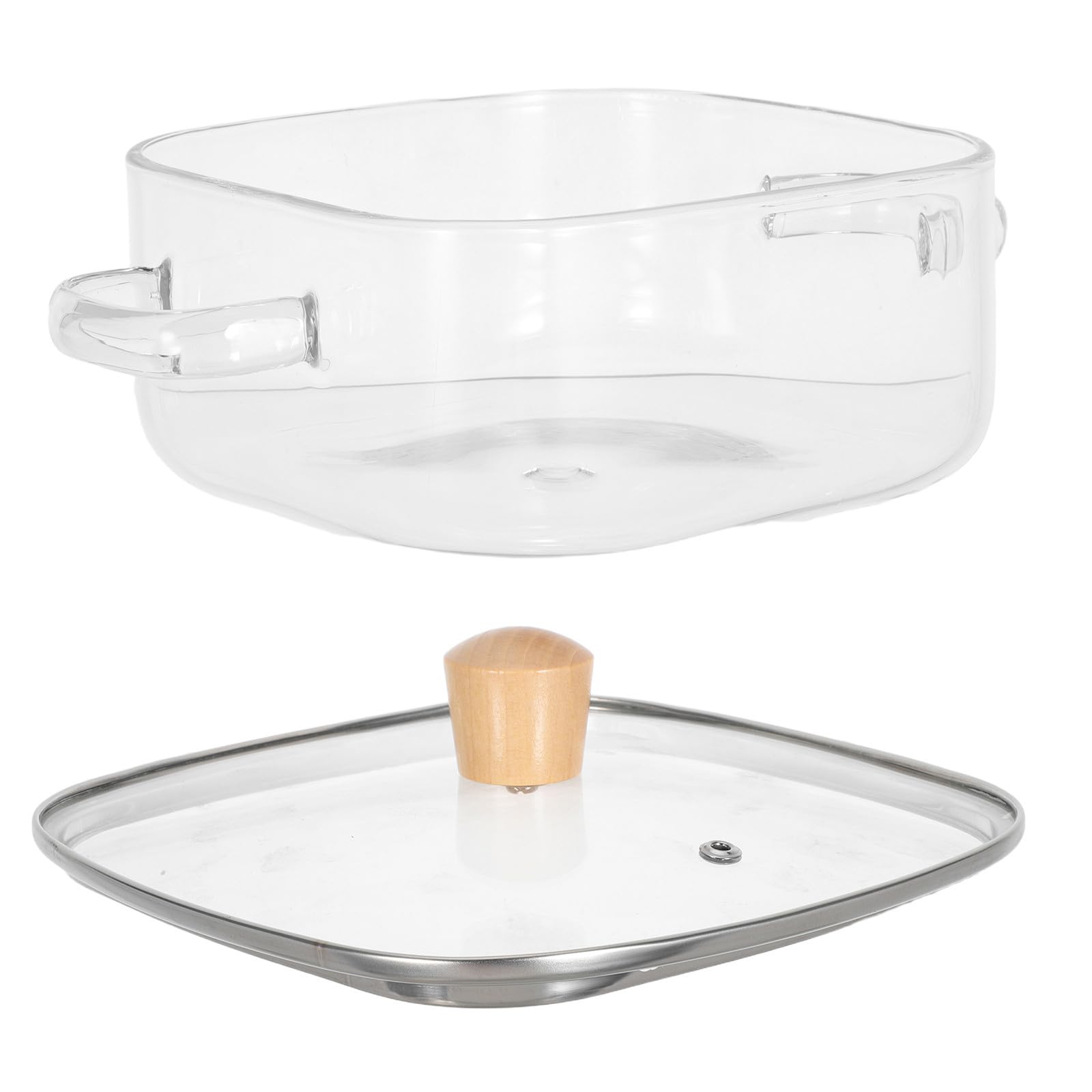 Casserole en verre anti-adhésive naturelle pour porridge 3,5l