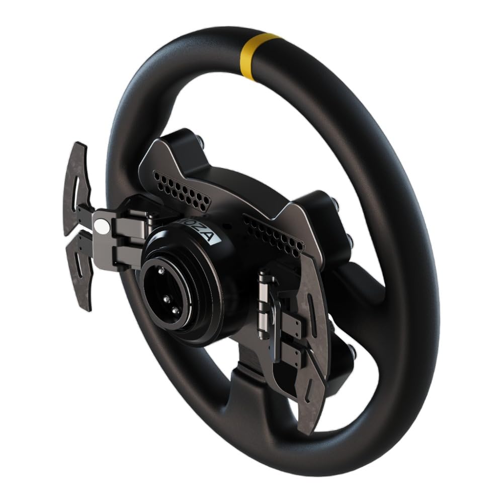 MOZA RS V2 Lenkrad, Rund - Leder (33 cm)