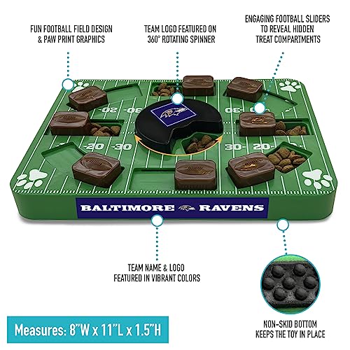 Image of Pets First NFL Atlanta Falcons Puzzle Toy for Dogs, Slow Feeder Board for Pets, Interactive Doggie Treat Toy