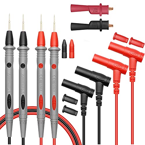 Multimeter Test Leads Kit, Precision 1000V 20A Digital Multi Meter Clamp Tester