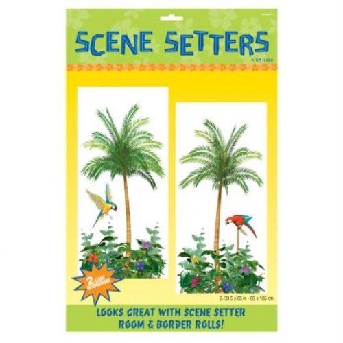 Palm Tree Hawaiian Party Decoration Scene Setter by Partypackage Ltd