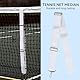 2,2 M X 5 cm/7,2 Ft X 2,0 Zoll Tennisnetz Mittelgurt Höhenverstellbare Tennisnetzgurte Edelstahlschnalle Höhe Tennis Net Strap Edelstahl Schnalle Tennisnetz Outdoor Garten Tennis Trainingsnetz Zubehör