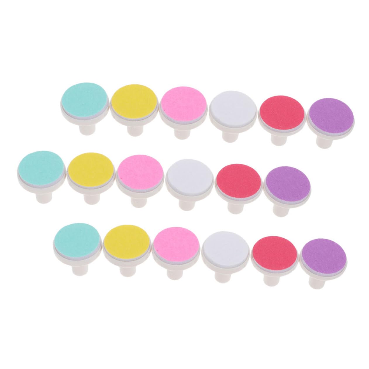 NOLITOY 18pcs Baby Nail Grinding Heads Electric Baby Nail Grinding Tool Set Safe Smooth Fingernail File Accessory