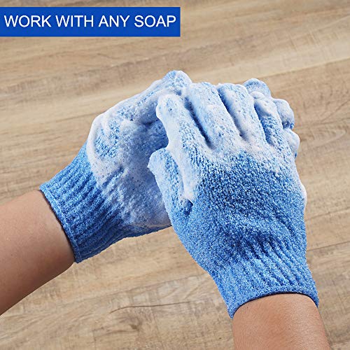 Cvndkn BATH68909023432 10 Pairs Exfoliating Gloves,Made Of 100% Nylon,10 Colors Double Sided Exfoliating Gloves thumb #1
