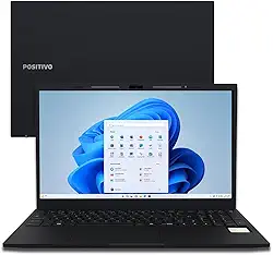 Notebook Positivo Vision R15M AMD® Ryzen 5-5625U Windows 11 Home 16GB 512GB SSD Wi-Fi 6 15” Full HD IPS Minitela - Preto