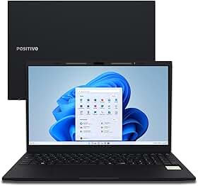 Notebook Positivo Vision R15M AMD® Ryzen 5-5625U Windows 11 Home 16GB 512GB SSD Wi-Fi 6 15” Full HD IPS Minitela - Preto