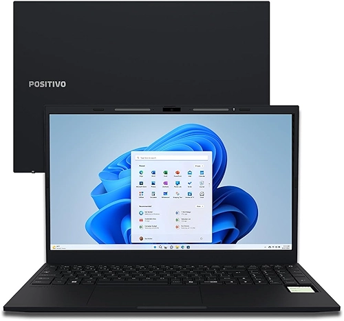 Notebook Positivo Vision R15M AMD® Ryzen 5-5625U Windows 11 Home 16GB 512GB SSD Wi-Fi 6 15” Full HD IPS Minitela - Preto