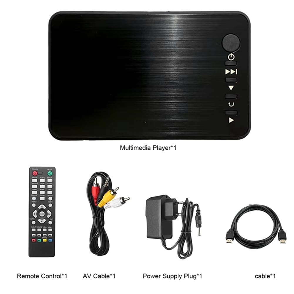 Lecteur Multimédia Full HD Autoplay 1920x1080 Lecteur Multimédia Compatible Prise EU