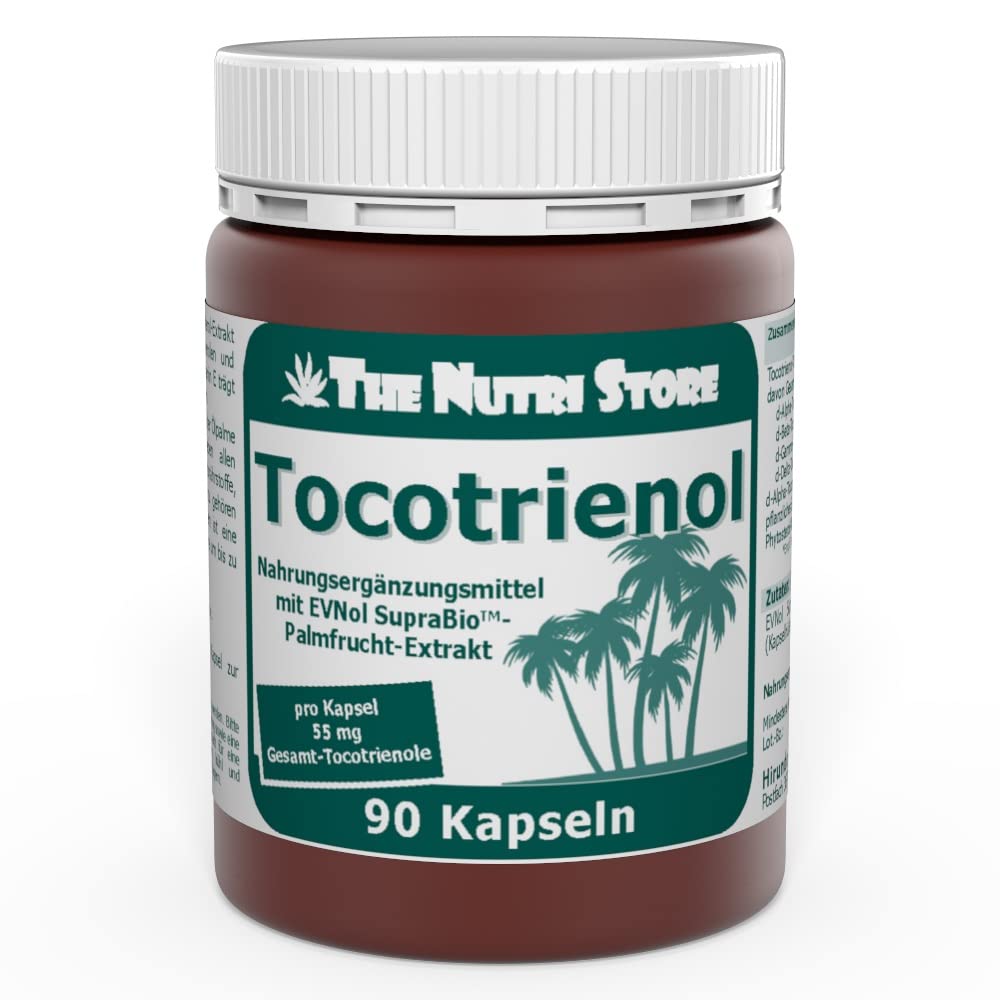 The Nutri Store - Tocotrienol Kapseln - 90 Stück - Vitamin E zum Schutz der Zellen vor oxidativem Stress - Made in Germany