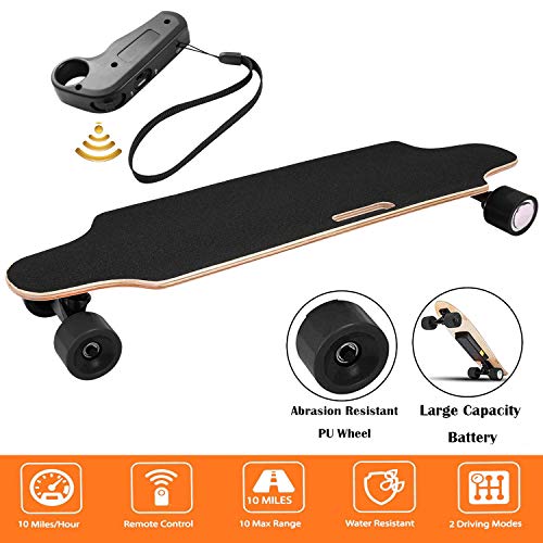 Aceshin Youth Electric Skateboard Electric Longboard 12 MPH Top Speed, 250W Motor,7 Layers