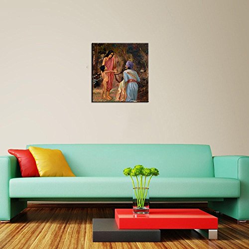 Image of Tallenge Shakuntala - by Raja Ravi Varma - Large Poster Paper (23 x 30 inches)