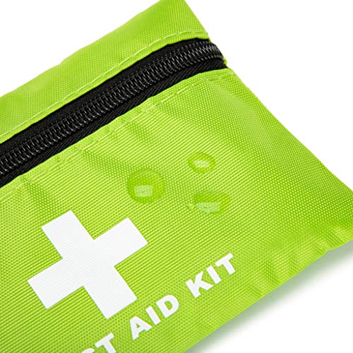 Image of Red First Aid Bag Empty First Aid Kit Empty Waterproof First Aid Pouch Small Mini for First Aid Kits Pack Emergency Hiking Backpacking Camping Travel Car Cycling (Green, 6.3x4.3 1PC)