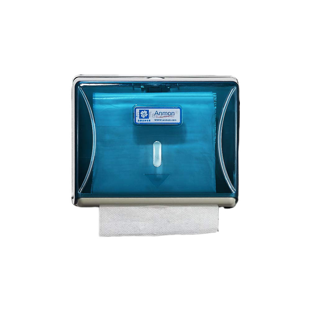 Wall Mounted Paper Towel Dispenser Bathroom Rectangular Clear Plastic