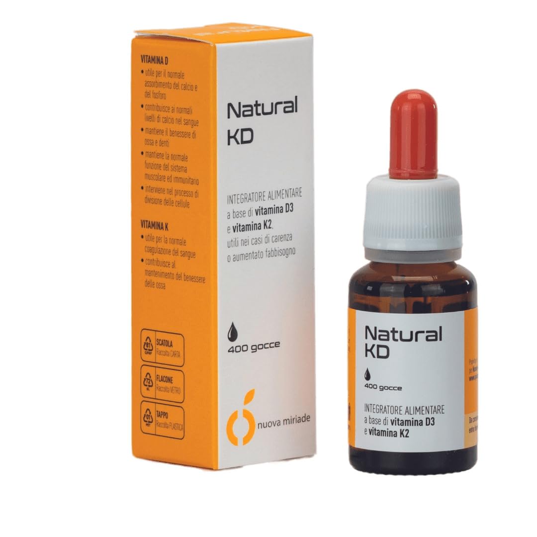 Vitamina D3 K2 in Gocce Vegano da Lichene Islandese – Integratore al Gusto Arancia per Ossa e Sistema Immunitario – Dosaggio Personalizzabile (500 UI/goccia) – Ideale per Difficoltà a Deglutire