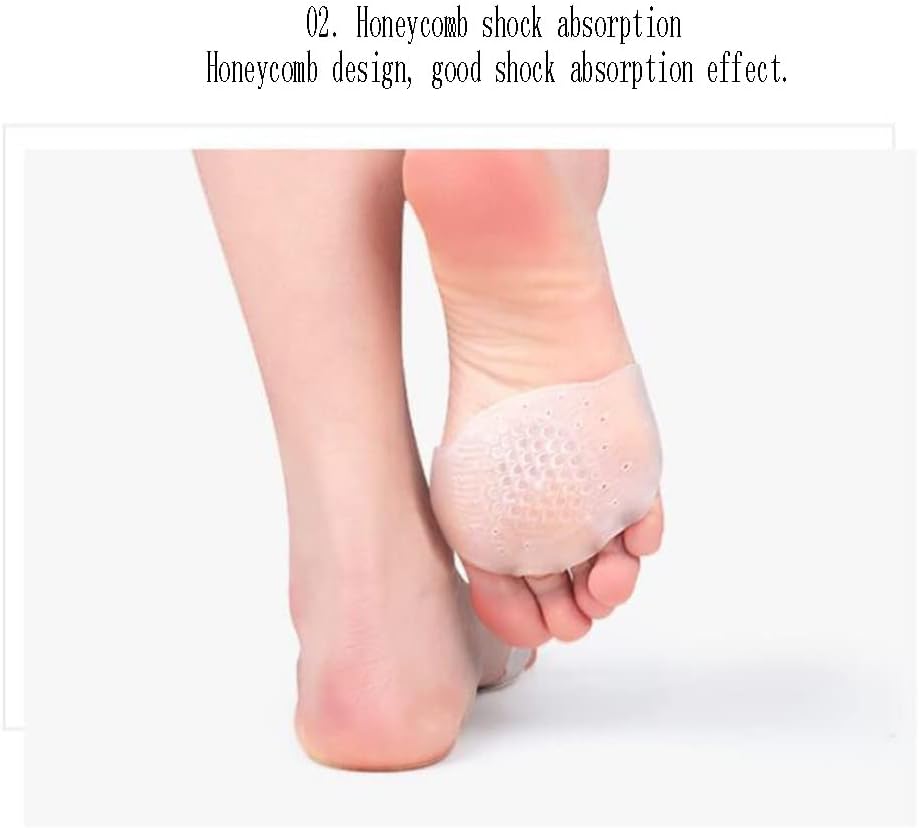 Metatarsal Pads, Breathable Soft Gel Toe Separators, Cushions Neuroma Relieve Pads for Women and Men, Gel Pain Relief Metatarsalgia, Forefoot Pain
