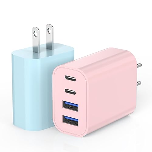 Miniatura 8 de Bloque de carga rápida USB, adaptador de carga de 4 puertos de 40 W para iPhone Dual USB C, cargador rápido multipuerto tipo C para iPhone 17/17