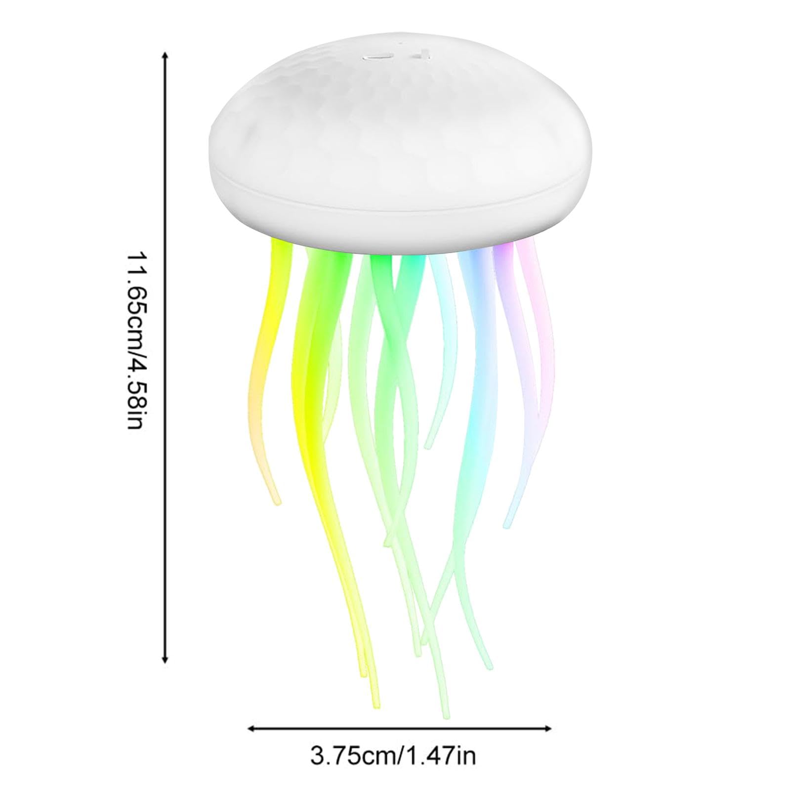Luce notturna a LED con, lampada con Lampada luminosa per ad attivazione | Luce notturna a LED carina, lampada medusa ricaricabile da 1000 mAh, lampada da comodino medusa RGB per soggiorno c
